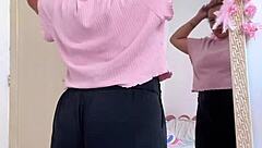 chubby babe farts prepping for hot date!