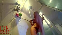 hidden cam spies young naked girl stripping shower room