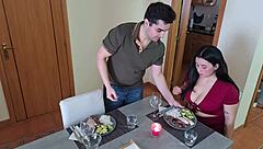 Chubby white guy seduces latina curves wildly