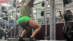 bobbi jo flaunts her cute cheeky shorts outdoors