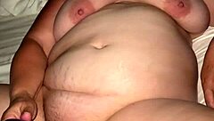 BBW shakes big tits in vibrator orgasm blast