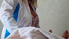 masseuse stunned by client's huge throbbing cock