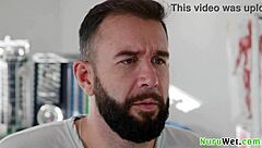 petite blonde anna claire clouds massages doctor's cock!