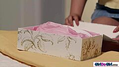 Chubby girlfriend fingers and licks milf's big tits to orgasm