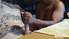 Slow Motion Handjob Blowjob Cumshot Blast!