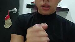 hot guy welcomes stepsis and eats her pussy till he explodes!