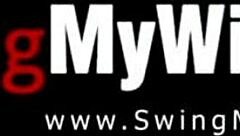 Wifey Swings Wild with BBC in Hardcore Interracial Handjob