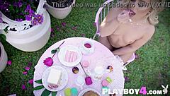 Beautiful Big Tits Blonde Milf Strips Curvy Lingerie Body!