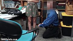 scared petite teen thief alyce anderson gets fucked by lp officer