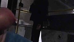 stacy sommers watches me jerk on crowded tram