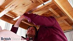 College Students Milk Cock Covering Uniforms in Thick Cum