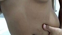 first anal creampie stretches tight young ass dripping cum