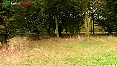 Voyeur's Outdoor Slave Endures Foot Worship and Facesitting Humiliation by Femdom Mistress