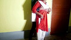 Horny Schoolgirl Fucks Security Guard for Exam Paper Creampie Quickie