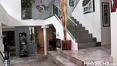 kinky brunettes finger shaved pussies and lick twats wildly