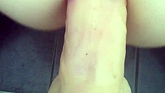 amateur dildo deeply stretches tight asshole wide