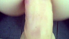 amateur dildo deeply stretches tight asshole wide