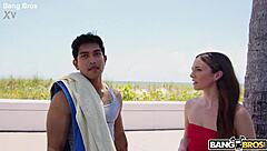 Big Bang Bus Fan Rides Cowgirl Takes Creampie Facial Load!