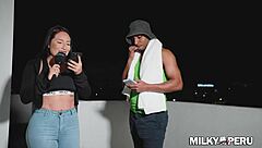 Peruvian big ass teen takes monster BBC anal creampie for first time