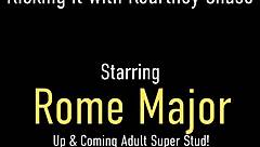 Dirtiest blonde Kourtney Chase sucks and fucks Rome Major's massive black cock