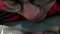 young beauty shares playful intimate moment with strong partner