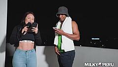 Peruvian big ass teen takes monster BBC anal creampie for first time