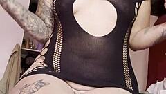 intense thrill as neighbor watches my window masturbation