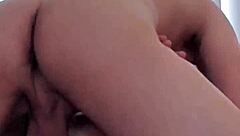 Blonde Wife Rides Monster Cock Rough On Couch