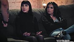 Petite Milf Anal Threesome with Big Cock Officer