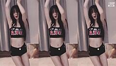 Sexy Chinese Babe Dances with Big Tits and Slim Body