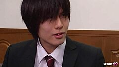 Petite Asian Virgin Deflowered Roughly by Classmate's Huge Cock!