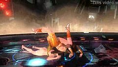 Momiji Nude Tag Ryona Wrestling Beatdown