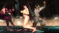 Momiji Nude Tag Ryona Wrestling Beatdown