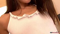 nataly gold toys her ass in solo play