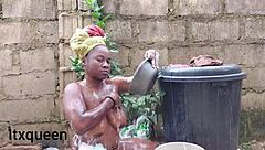 solo petite girl moans with big clit in homemade play