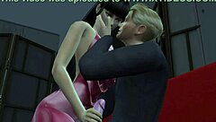 table for three cuckold asian wife girlfriend monster cock old friend desk