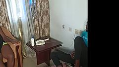 neighbor's chubby wife poses as maid for sneaky fingering fun