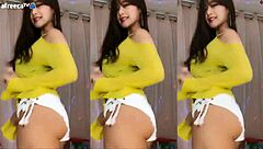 sexy korean big tits babe dances wildly hot