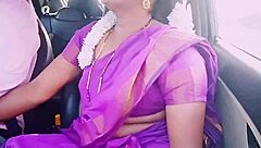 Indian housewife seduces car driver with saree dirty talk romance