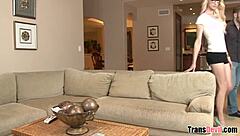 Shemale Babysitter Holly Parker Boldly Fucked by Wolf