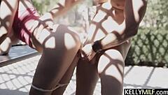 Doggy outdoor sex explodes with michele james big tits!