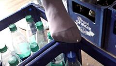 little angel's nylon feet tease voyeur fantasies