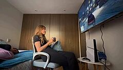 we teens explore fingering our tight pussies and natural tits