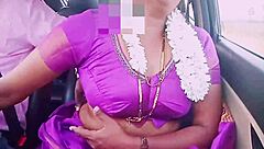 Indian housewife seduces car driver with saree dirty talk romance