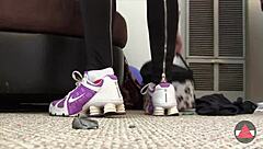 Strutting in sneakers outdoors 👟🌿