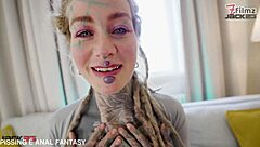 Monster cocks destroy ass in brutal 3-on-1 DP DAP pounding