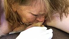 granny carmen claus deepthroats elf cock in christmas cosplay