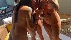 Leaked private party explodes into wild interracial orgy