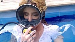 Want Ashlee Rose's sexy big ass underwater pool tease?