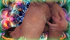 Sexy Japanese teen orgasms in psychedelic music sex fusion